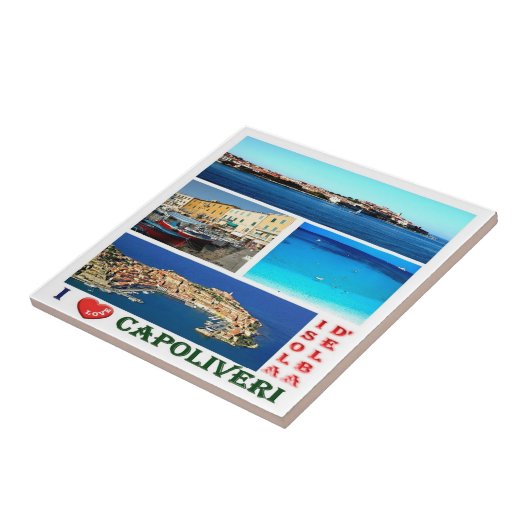 TSC066 CAPOLIVERI, ELBA島，トスカーナ， タイル (側面)