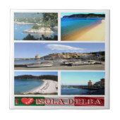 TSC067 ELBA ISLAND I Love, Tuscany, タイル (正面)