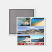 TSC067 ELBA ISLAND I Love, Tuscany,冷蔵庫 マグネット (正面/裏面)