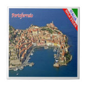 TSC076 PORTOFERRAIO ELBA島、トスカーナ州、 タイル (正面)