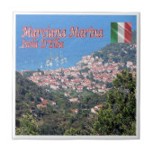 TSC081 MARCIANA MARINA，エルバ島， タイル (正面)