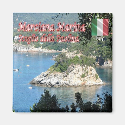 TSC082 MARCIANA MARINA - ELBA島 – 冷蔵庫 マグネット (正面)