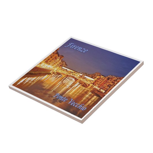 TSC086フィレンツェ、旧橋、トスカーナ タイル (側面)