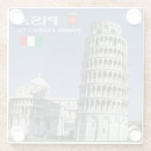 TSC096 LEANING TOWER of PISA, Tuscany,  ガラスコースター (裏面)