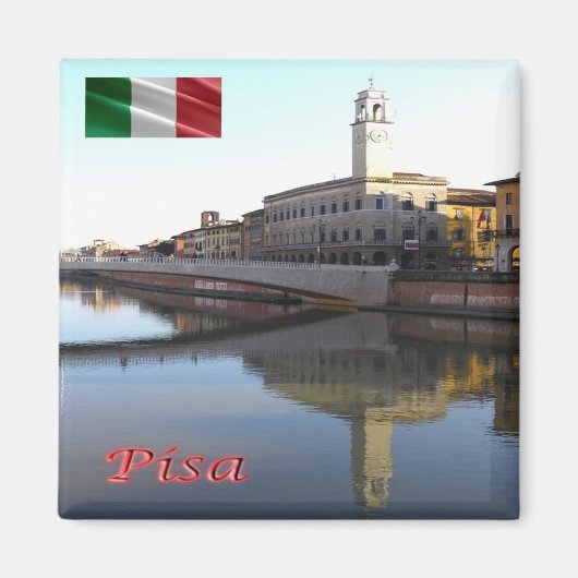 TSC101 PISA, Praetorian Palace, Tuscany,冷蔵庫 マグネット (正面)