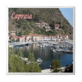 TSC126 CAPRAIA，リトルポート，トスカーナ，イタリア， タイル (正面)