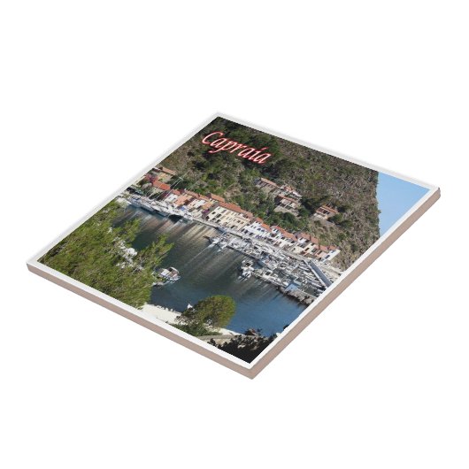 TSC126 CAPRAIA，リトルポート，トスカーナ，イタリア， タイル (側面)