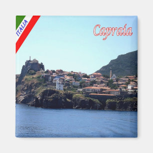 TSC130 CAPRAIA,パノラマ, Tuscany,イタリア,冷蔵庫 マグネット