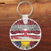 Tschad Tschadisch Österreichisch Österreich Baum キーホルダー (裏面)