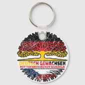 Tschechien Tschechisch Deutsch Deutschland Baum キーホルダー (裏面)