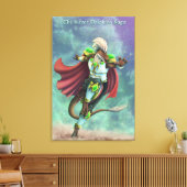 TSDS: Justin Arisdale Cover Art Solo Earth キャンバスプリント (インサイチュ (リビング))