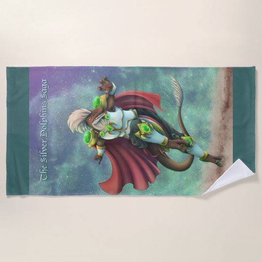 TSDS: Justin Arisdale Cover Art Solo Earth ビーチタオル (正面)