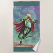 TSDS: Justin Arisdale Cover Art Solo Earth ビーチタオル (正面)