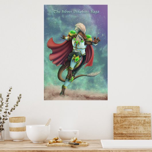 TSDS: Justin Arisdale Cover Art Solo Earth  ポスター (キッチン)