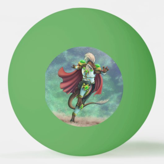 TSDS: Justin Arisdale Cover Art Solo Earth 卓球ボール (正面)