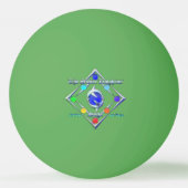 TSDS: Justin Arisdale Cover Art Solo Earth 卓球ボール (裏面)