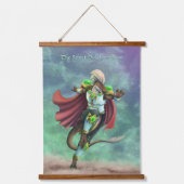 TSDS: Justin Arisdale Cover Art Solo Earth 吊り下げ型タペストリー (正面)