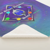 TSDS: Of life and Love Logo Blue and Green シェルパブランケット (3/4)