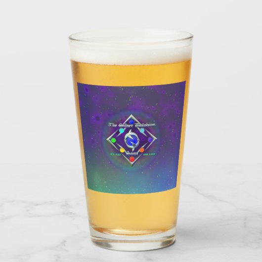 TSDS: Of life and Love Logo Blue and Green タンブラーグラス (ドリンク正面)