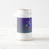 TSDS: Of life and Love Logo Blue and Green ビールジョッキ (正面左)