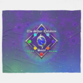 TSDS: Of life and Love Logo Blue and Green フリースブランケット (正面(横))