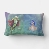 TSDS: Of life and Love Logo Blue and Green ランバークッション (正面)