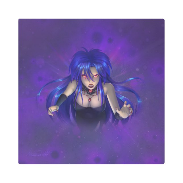 TSDS: Queen Irana Delphi Book Cover Art メタルプリント (正面)