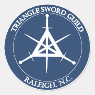 TSGシールステッカー、大（青は白） ラウンドシール