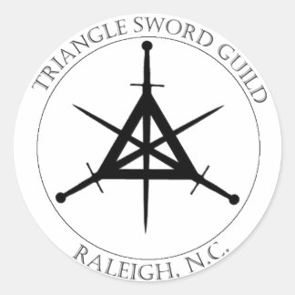 TSGシールステッカー（白の黒） ラウンドシール