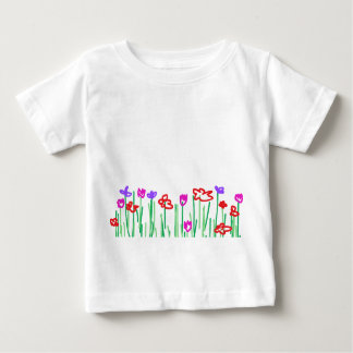 tshirt baby flowers ベビーTシャツ
