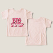 tshirt big sister cute girly sister (デザイン正面&裏面)