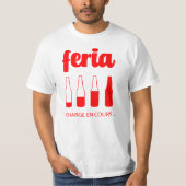 Tshirt feria alcool humour tシャツ (正面)