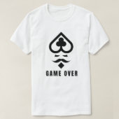 Tshirt for men game OVER  Tシャツ (デザイン正面)