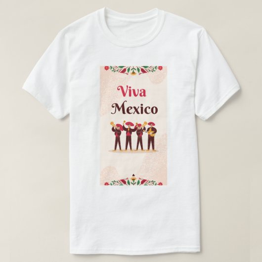 Tshirt for men viva mexico  tシャツ (デザイン正面)
