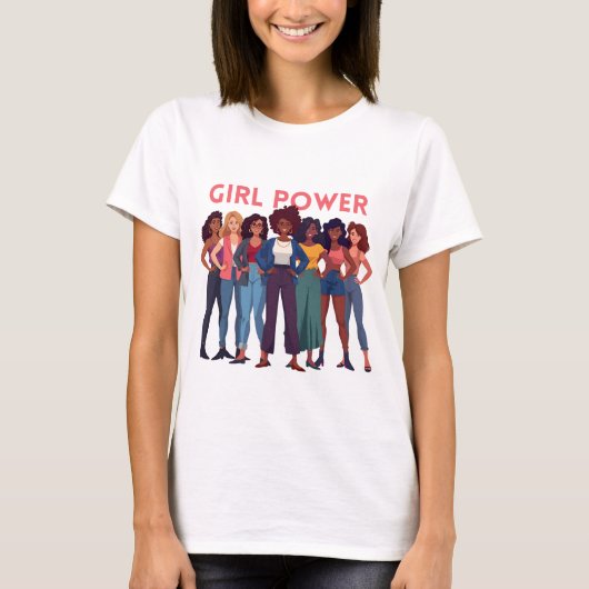 Tshirt Girl Power  Tシャツ (正面)