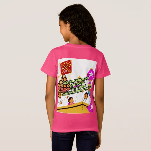 Tshirt Indian festival hinduism  Tシャツ (裏面フル)