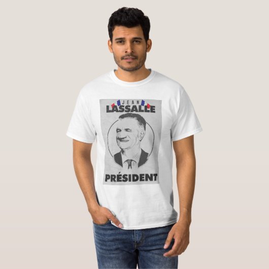 Tshirt Jean Lassalle Président Tシャツ (正面フル)