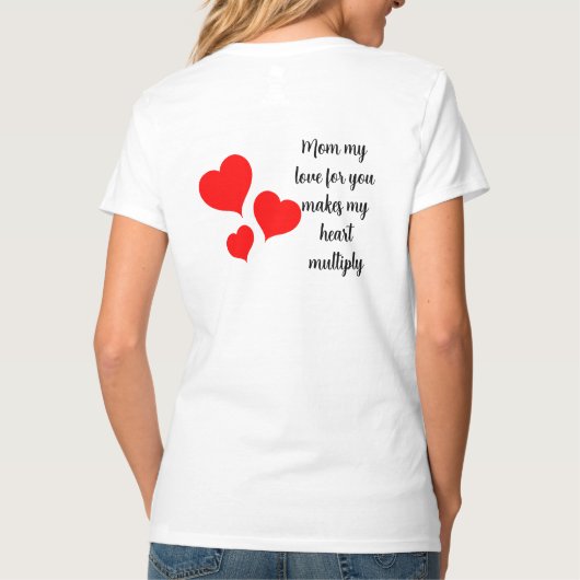 TShirt Madre mi corazon se multiplica Tシャツ (裏面)