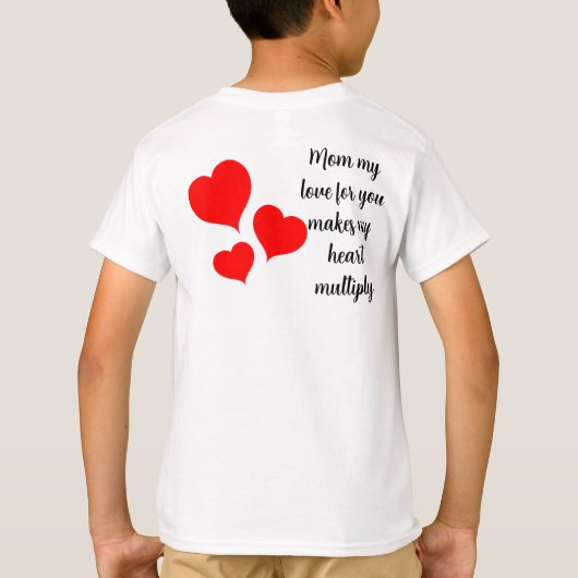 TShirt Madre mi corazon se multiplica Tシャツ (裏面)