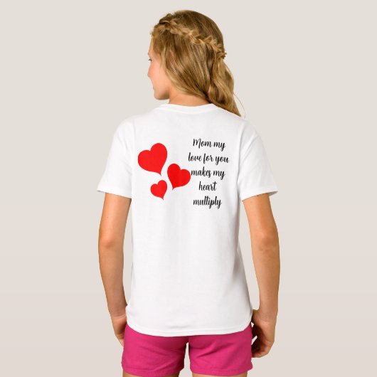TShirt Madre mi corazon se multiplica Tシャツ (裏面フル)