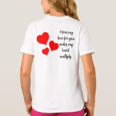 TShirt Madre mi corazon se multiplica Tシャツ (裏面)