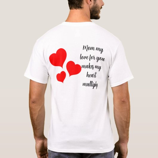 TShirt Madre mi corazon se multiplica Tシャツ (裏面)
