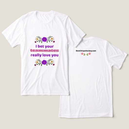 Tshirt Men Hockey Gift Teammates トライブレンドTシャツ (デザイン正面&裏面)