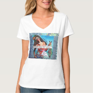 TSHIRT-OCEANの空気、塩辛い毛、無限の夏、 Tシャツ