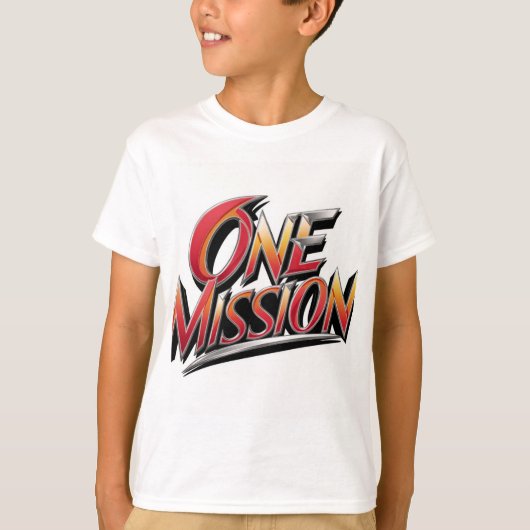 Tshirt - "One mission" Tシャツ (正面)