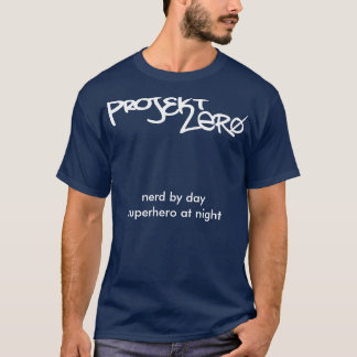 tShirtLogo0の夜のdaysuperheroによるおたく Tシャツ