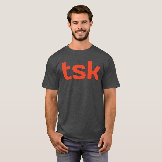 TSKのシンプルT Tシャツ (正面フル)