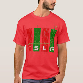 TSLA株価チャート Tシャツ