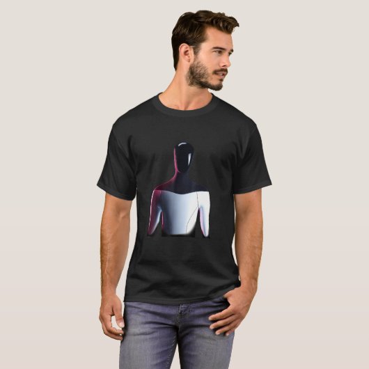 Tsla Optimus Bot Ai Robot Red Limited Edition Tシャツ (正面フル)