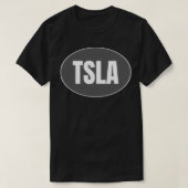 TSLA Ticker Tシャツ (デザイン正面)